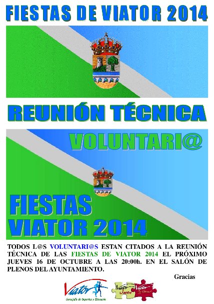 Reunión Voluntaris Fiestas de Viator 2014