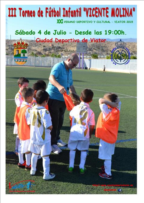 Cartel III Torneo de Fútbol Infantil Vicente Molina