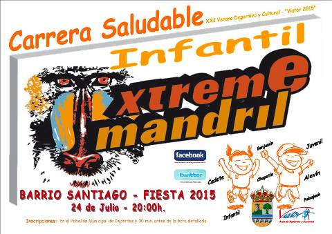 Carrera Saludable Infantil MANDRIL XTREME Fiesta Barrio de Santiago